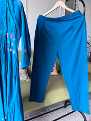 Tani Embroided Dress- Blue