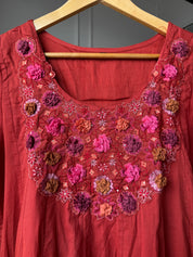 Shobha French Knot Cotton Dress