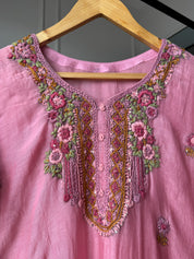 Shilpa Embroided Mul Chanderi Dress