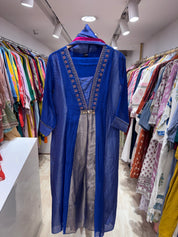 Tina Handwork Dress - Blue