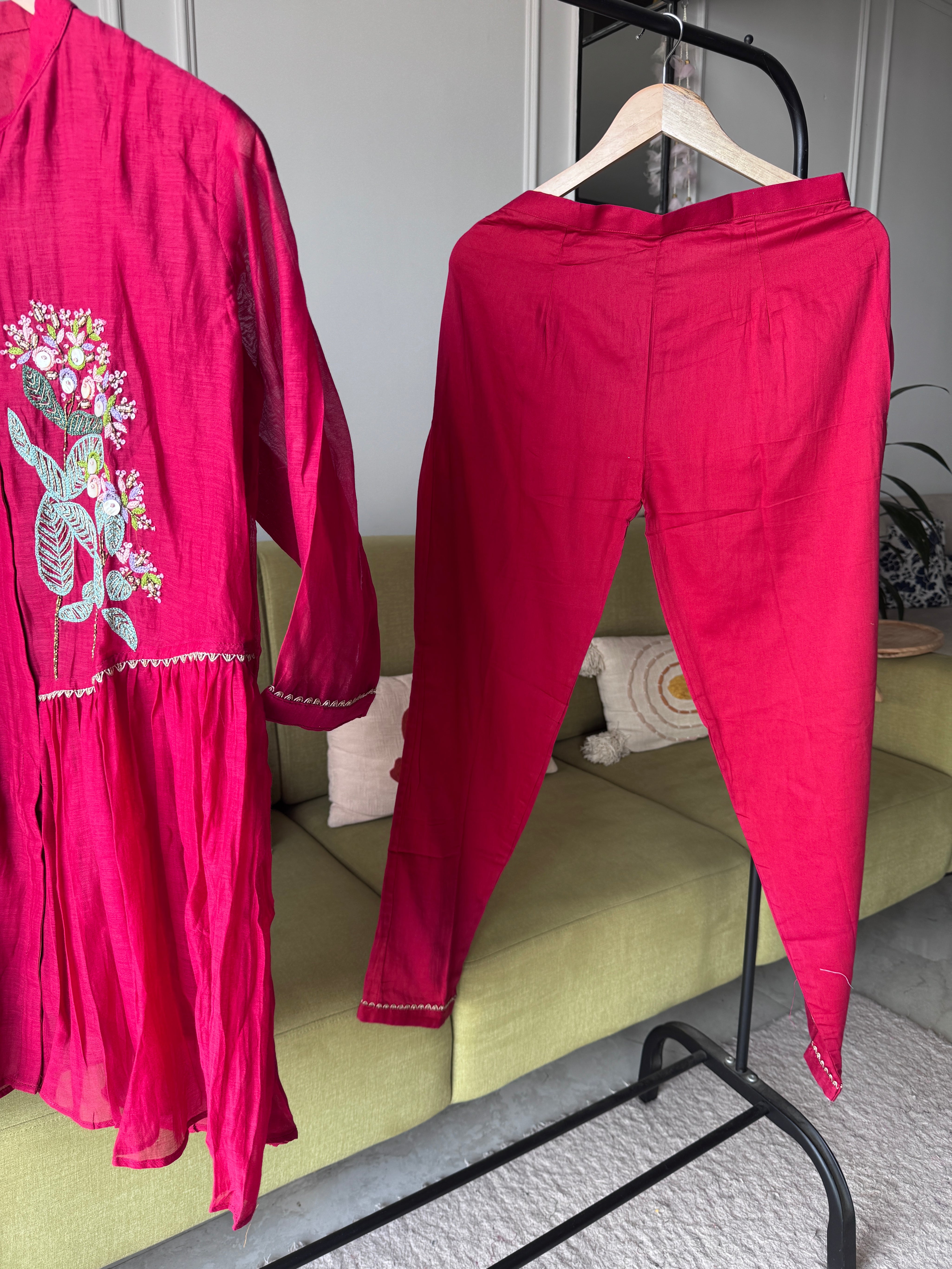 Kiki Handwork Mul Chanderi Coord Set