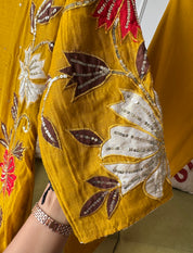 Bhavana Mul Chanderi Patchwork Dress