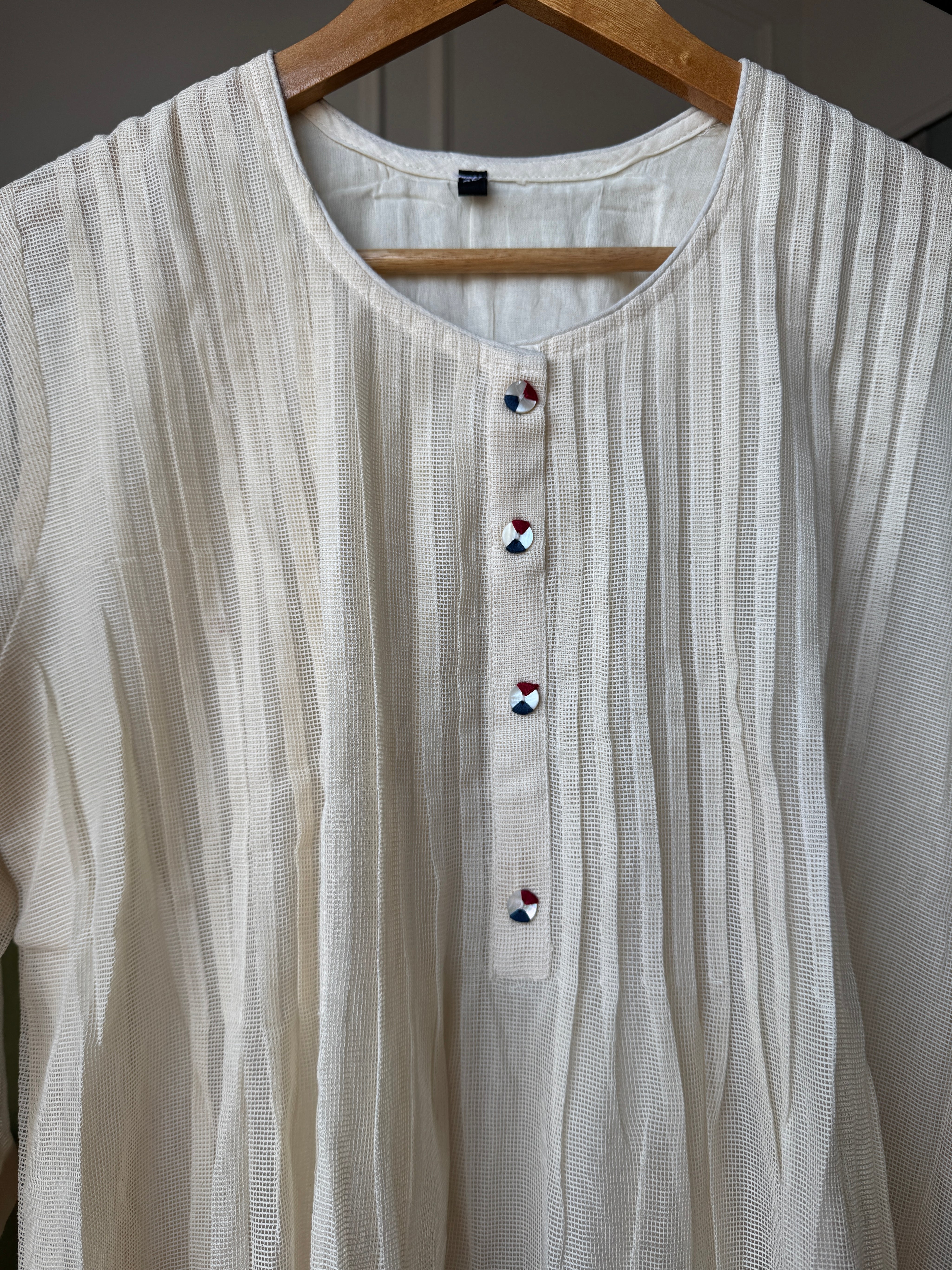 Sudha Embroided Khadi Cotton Coord Set