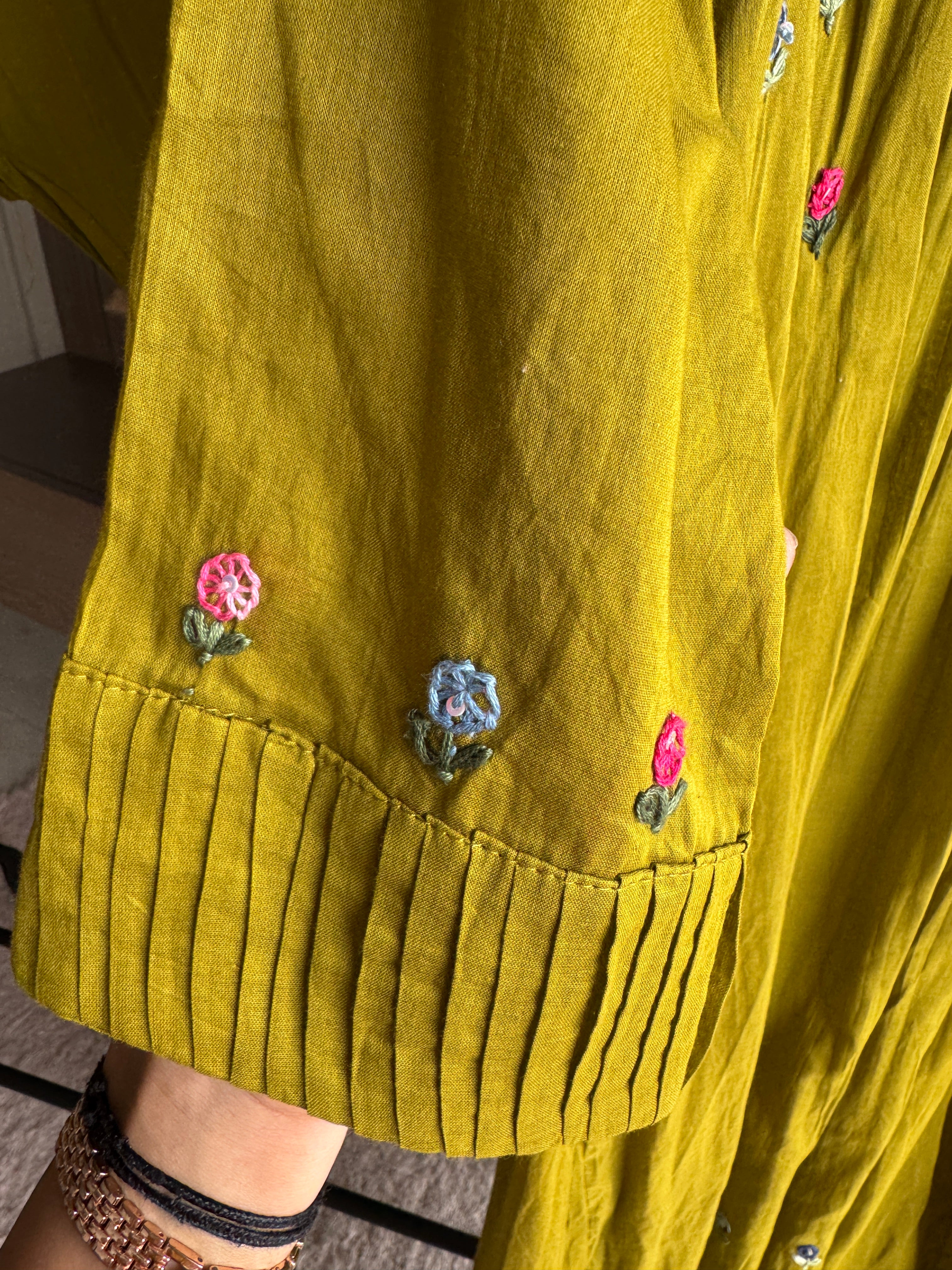 Tani Cotton Embroided Anarkali  Dress