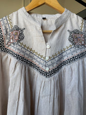 Neha Embroided Khadi Cotton Coord Set