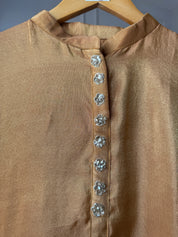 Kalpna Sequin Work Tissue Aline Kurta And Plazzo Set