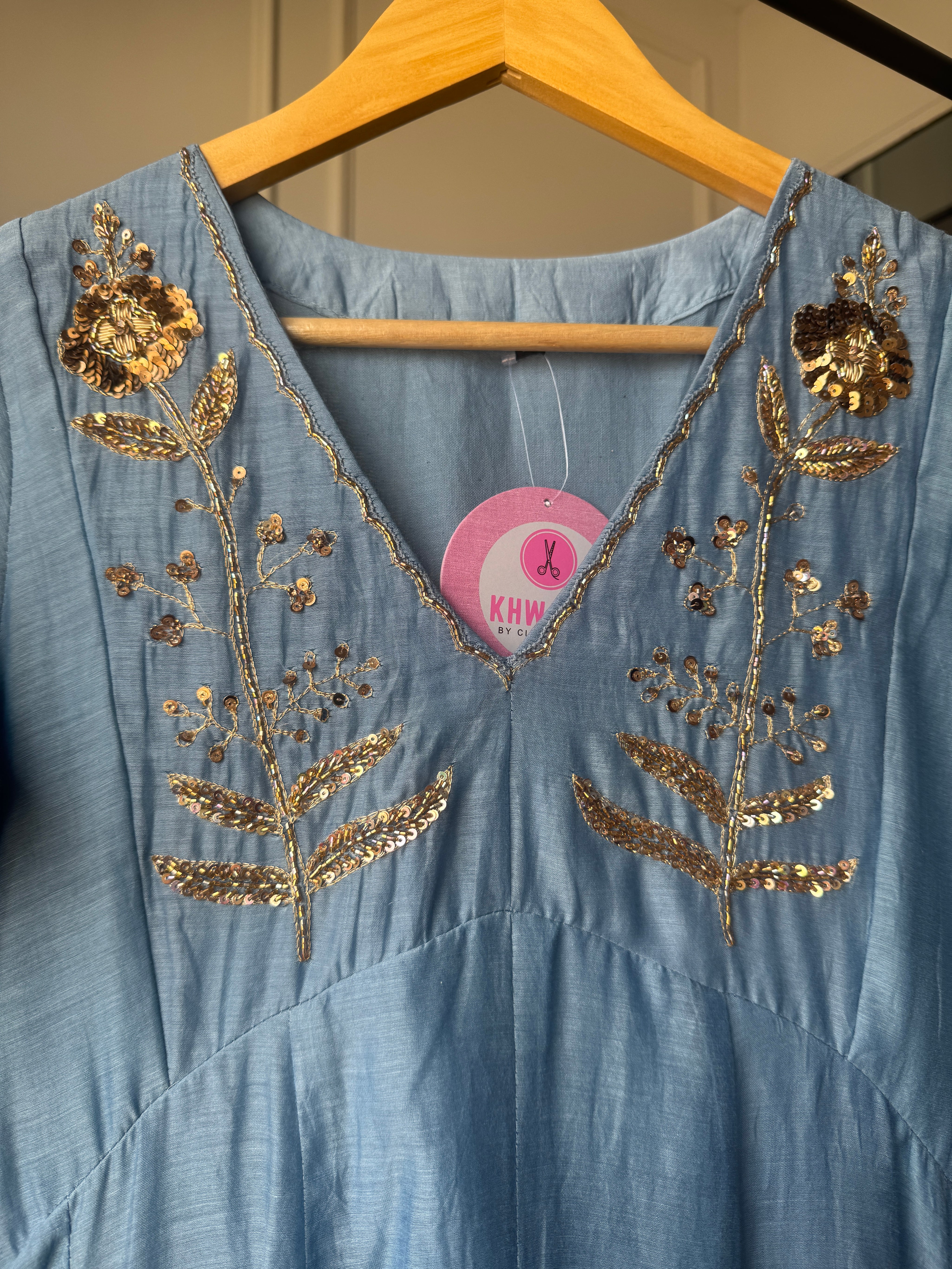 Tanvi Mul Chanderi Handwork Dress
