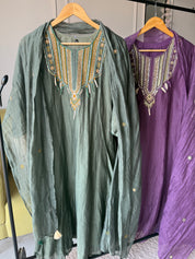 Alfiya Mul Chanderi Embroided Dress