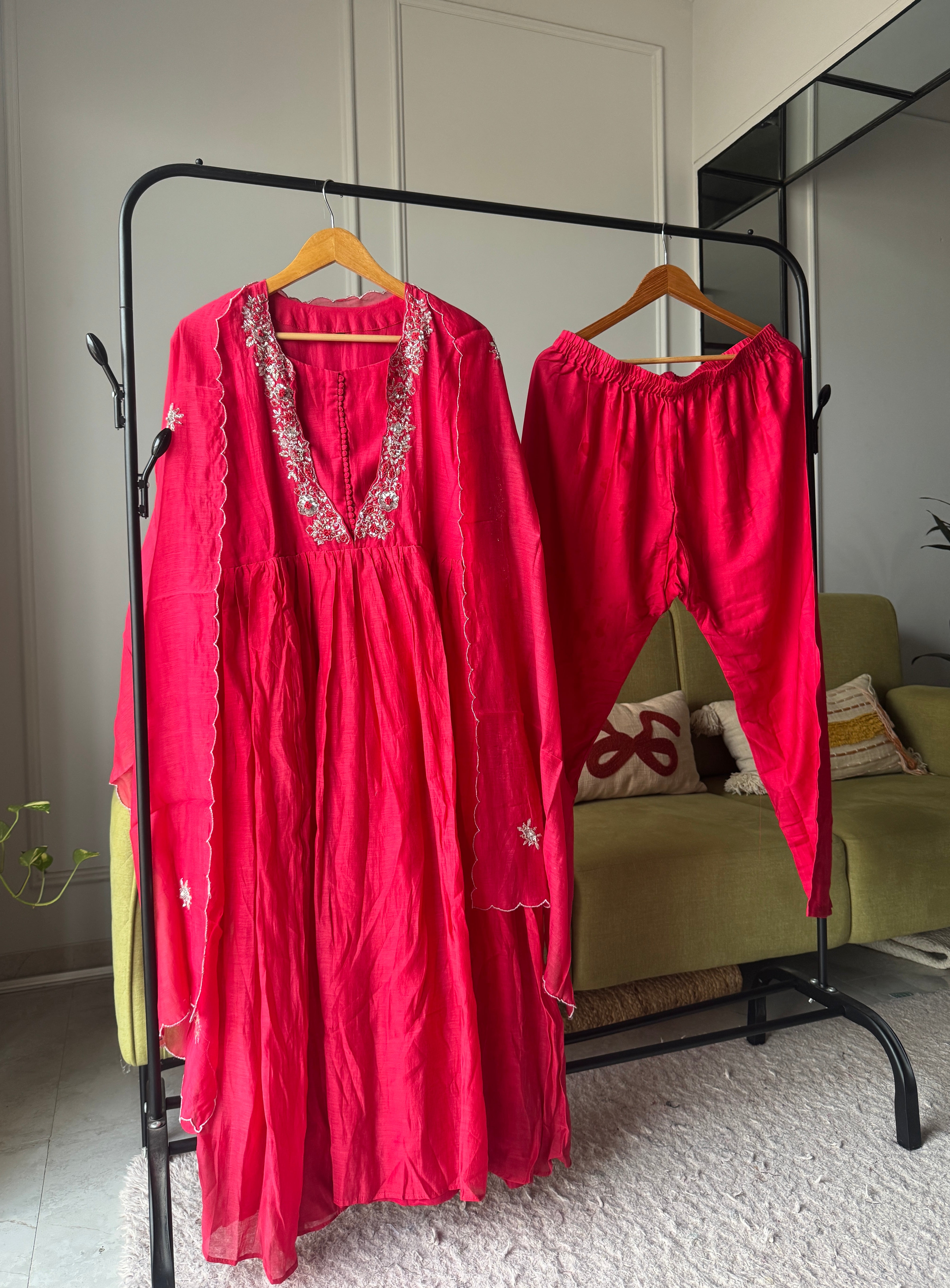 Pralambika mul chanderi Anarkali