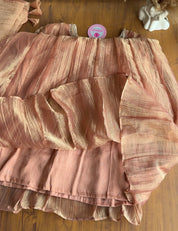 Muskan Hand Work Sleeve Anarkali - Peach