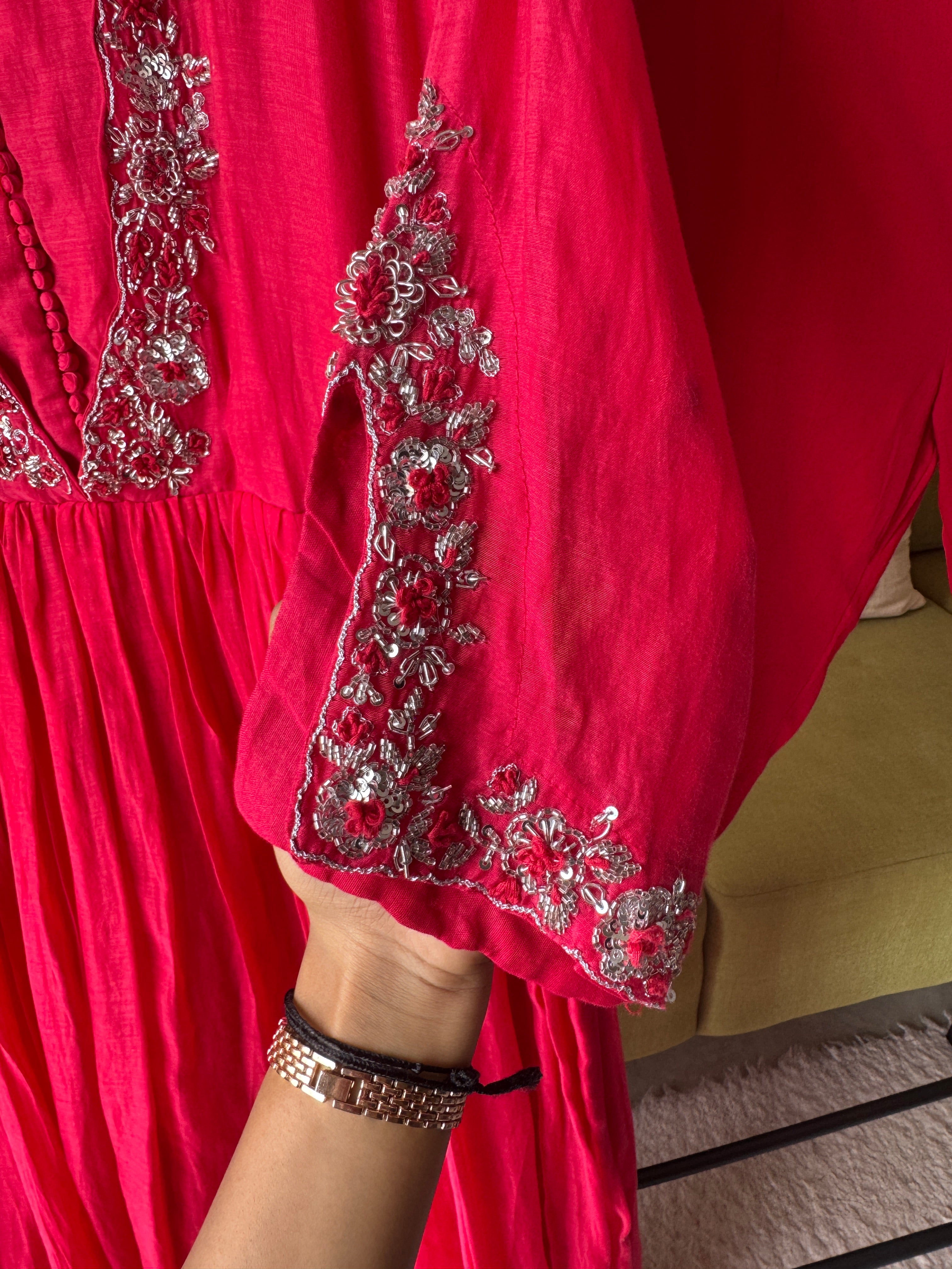 Pralambika Designer neck anarkali dress