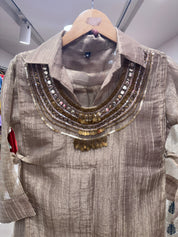 Maitri Three Piece Coords- Silver