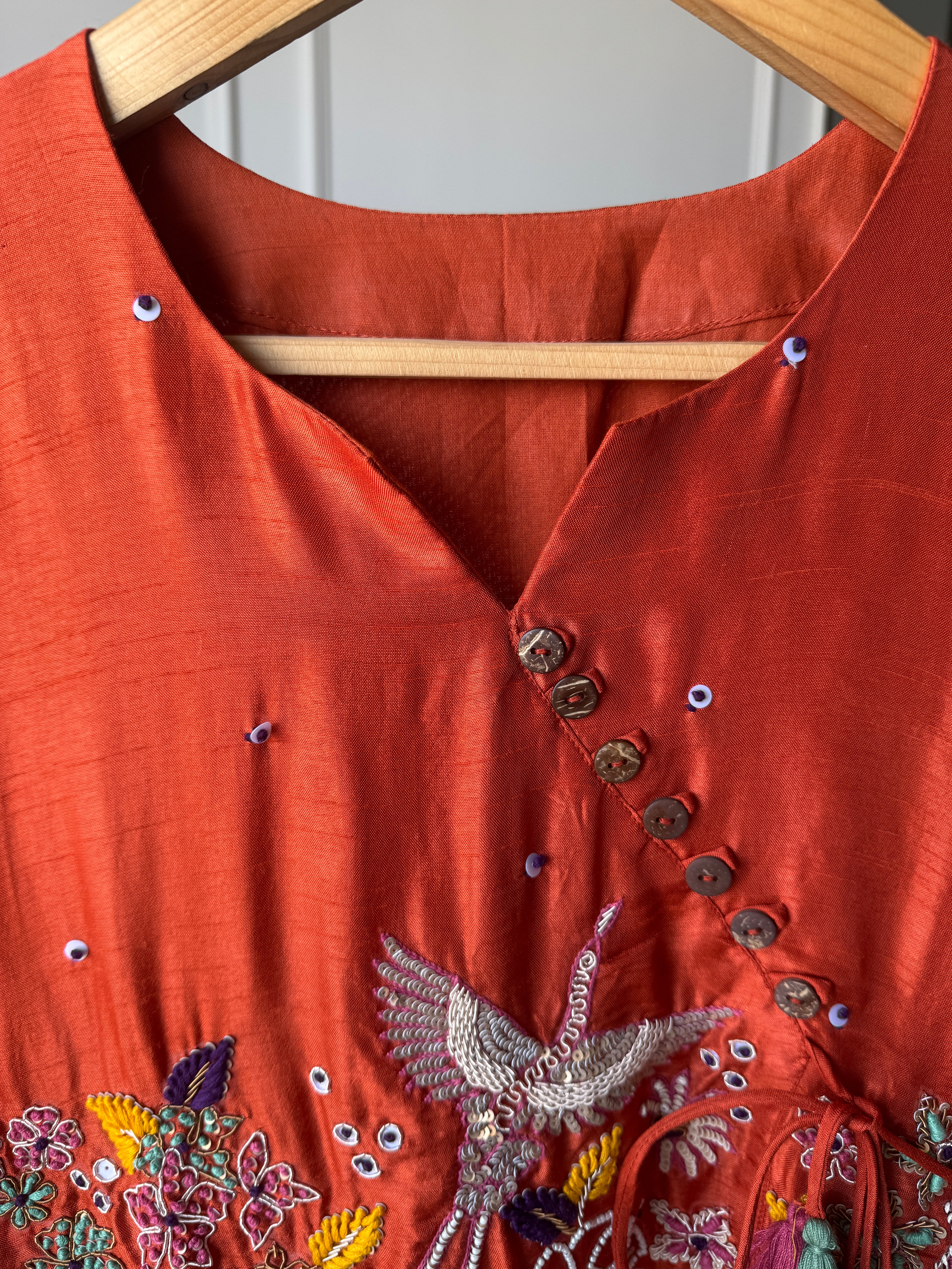 Saheli anghrakha hand work dress