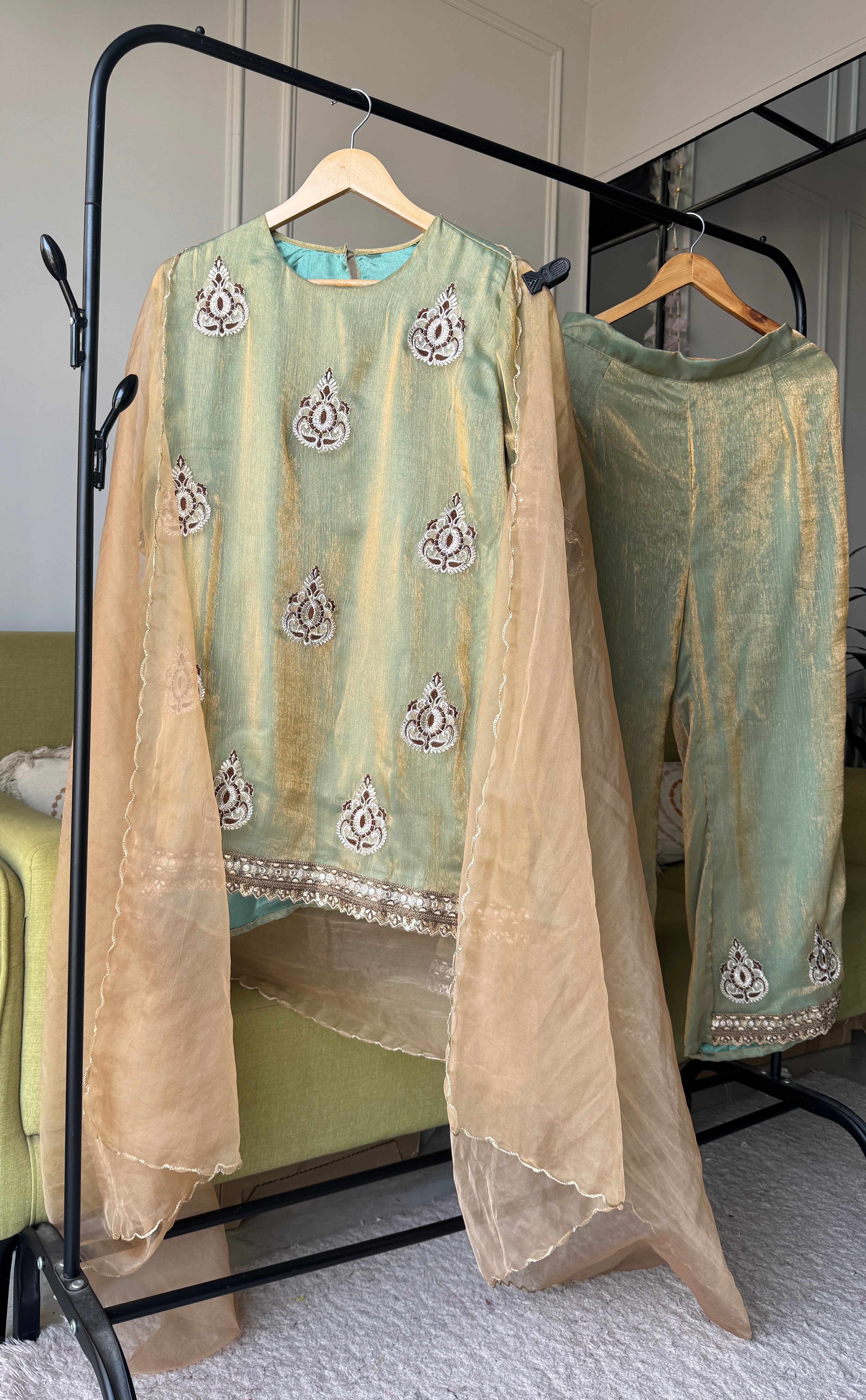 Nilima Tissue Embroided Dress