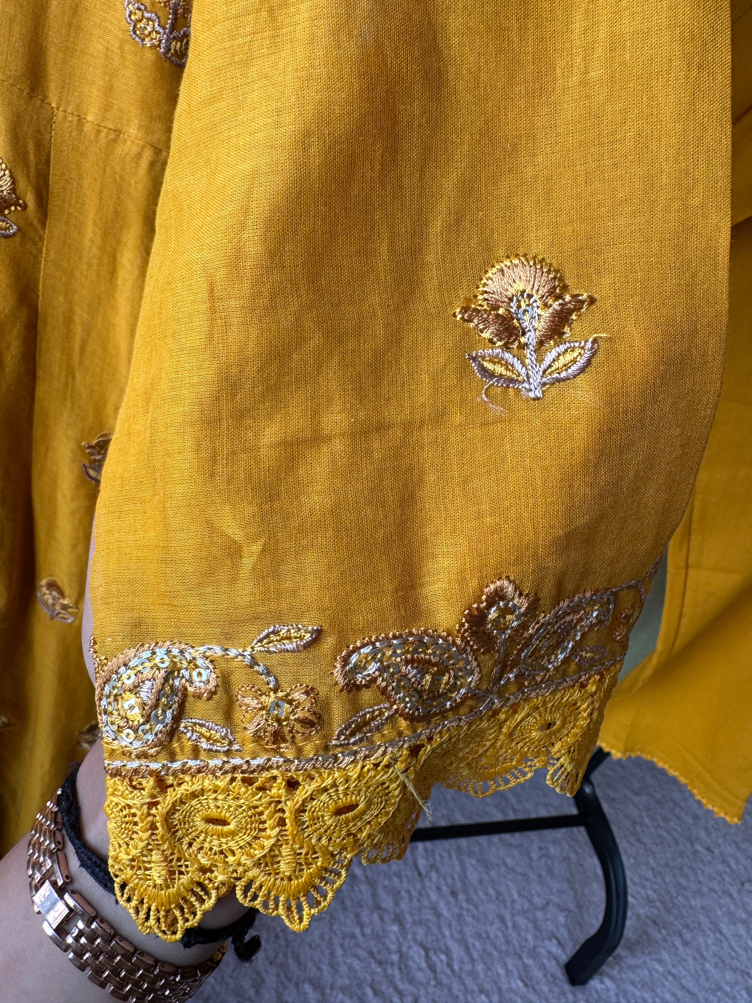 Alka Embroided Cotton Dress