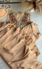 Payal Handwork Jacket With Padded Top And Super Flare Plazzo