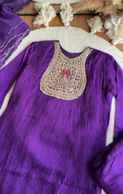 Parineeti Handwork Coord Set- Purple