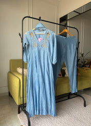 Tanvi Mul Chanderi Handwork Dress