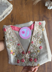 Kshitija Short Kaftan Tissue With Inner And Pants