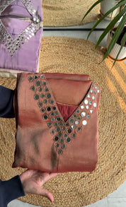 Shruti mirror work dress