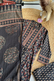 Paro Jaipuri print side cut dress