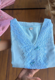 Tahini Lucknowi coord - Blue