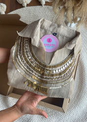Maitri Three Piece Coords- Silver