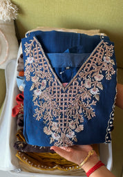 Handwork Dress- Blue
