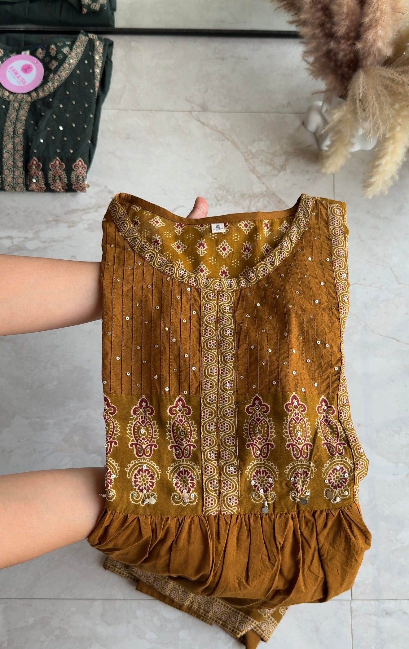 Falak cotton Anarkali with pockets