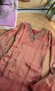 Shruti mirror work dress