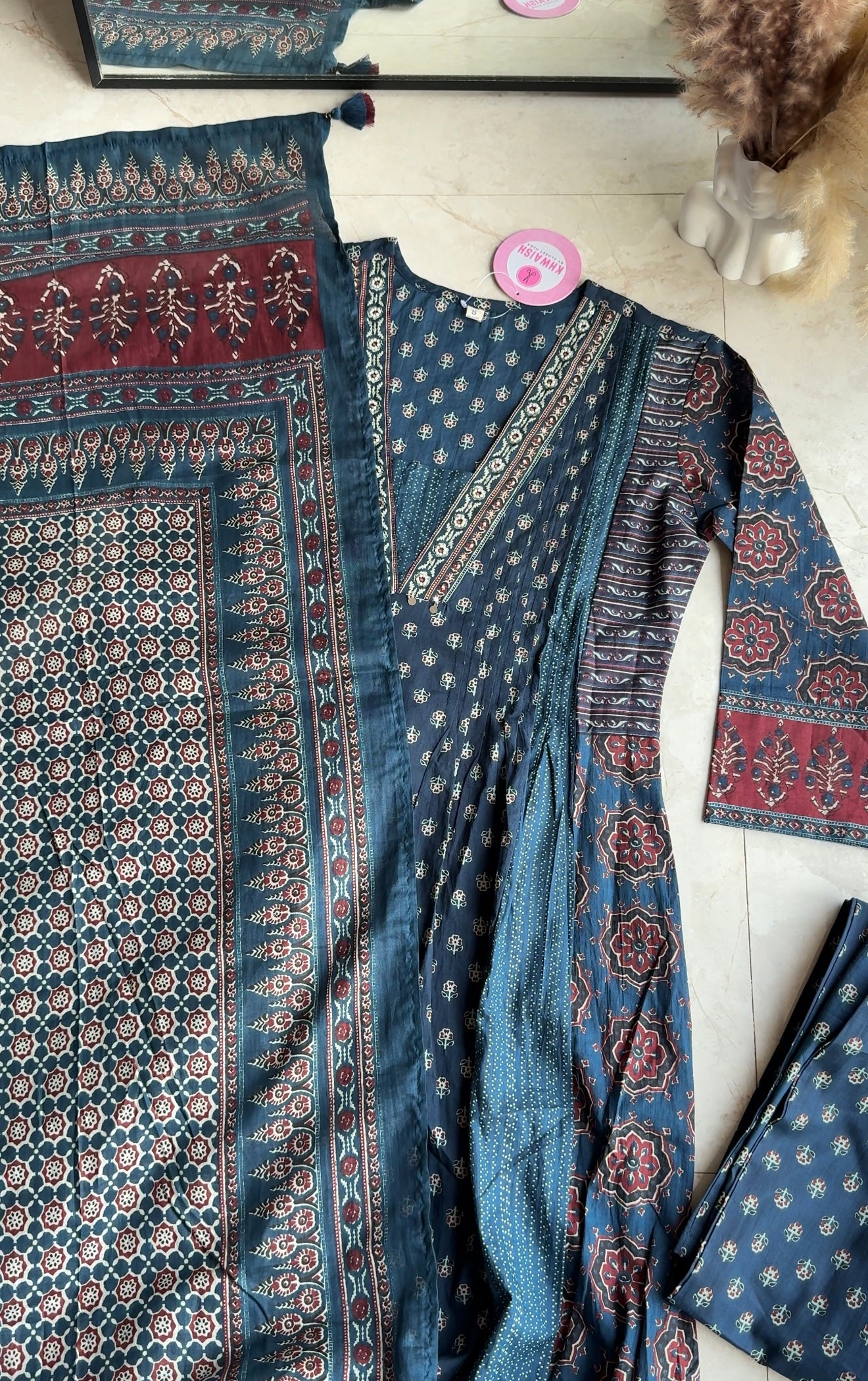 Julie Aline dress with palazzo and dupatta