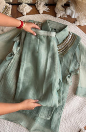 Maitri Three Piece Coords (Preorder 7-10 days) - Powder Green