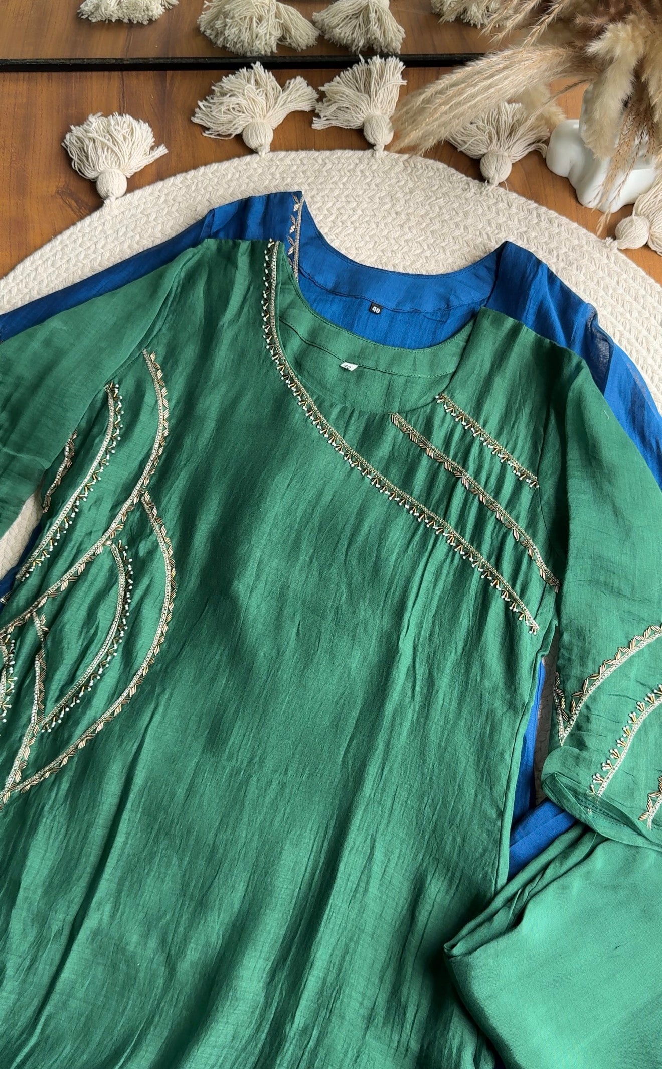 Aishwarya Handwork Suit Set - Green