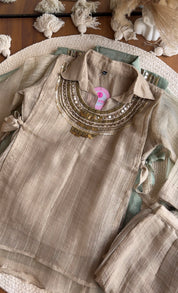 Maitri Three Piece Coords- Silver