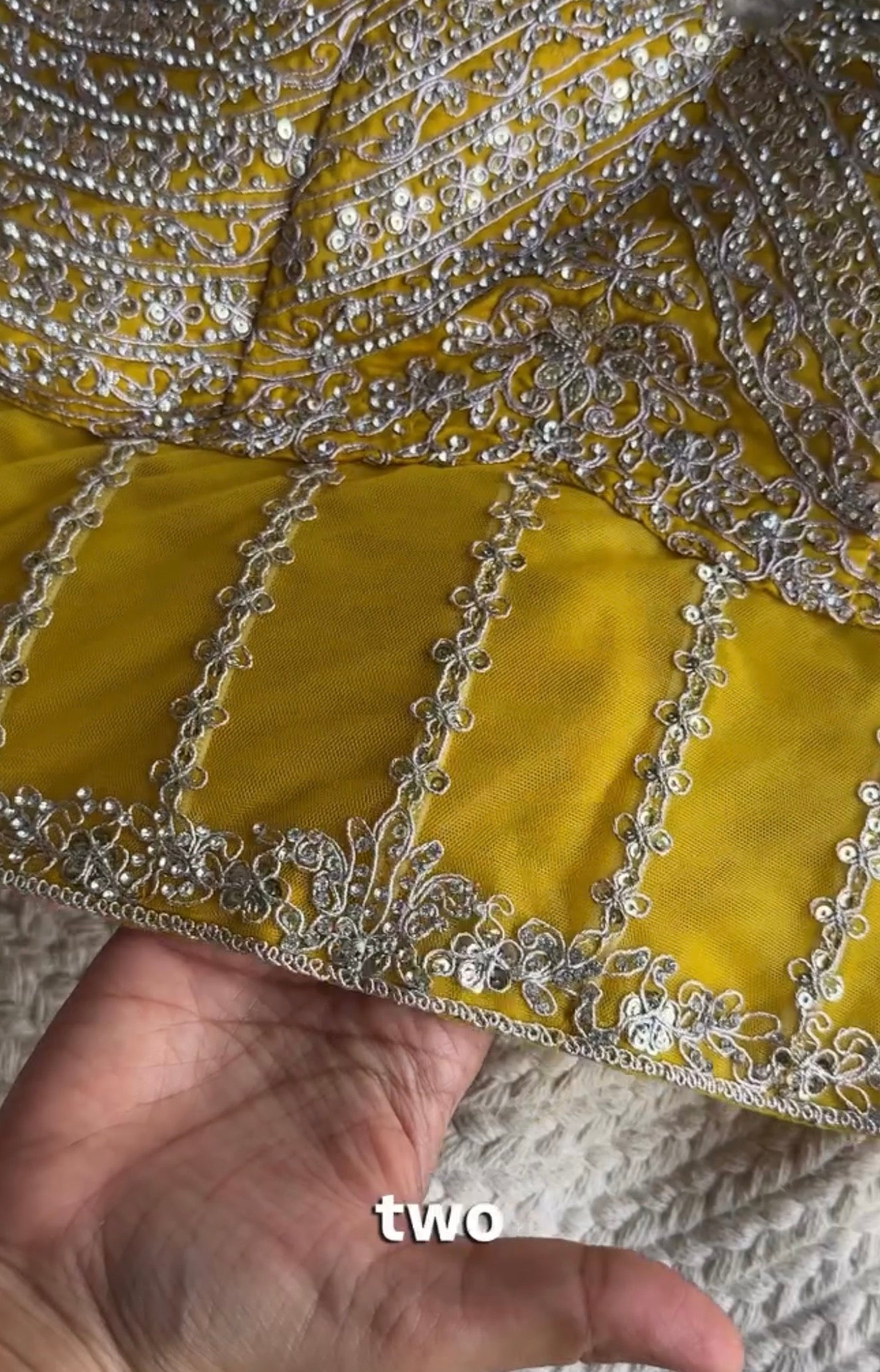 Nandini pre-draped saree- Yellow