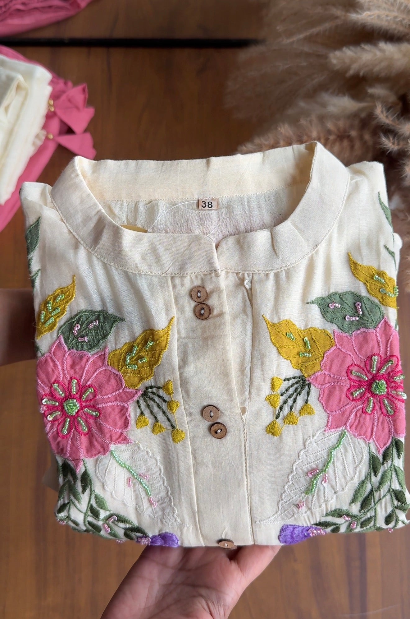 Khushi mul cotton embroidered dress