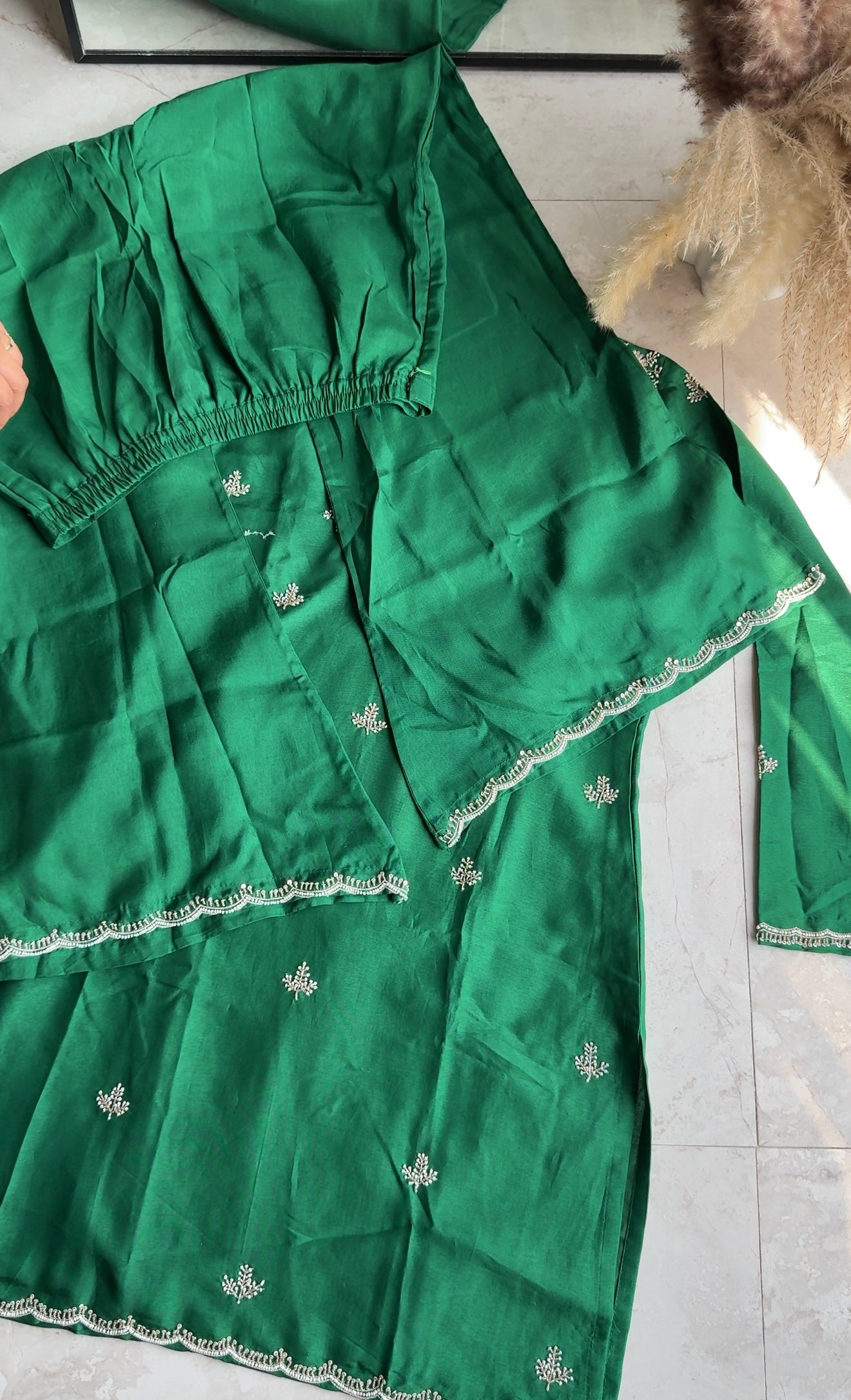 Shivangi short kurta with plazzo pants and dupatta