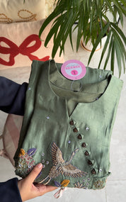 Saheli anghrakha hand work dress