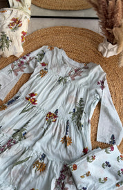 Sapna mul maxi floral dress with inner and pants