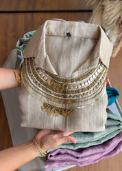 Maitri Three Piece Coords- Silver