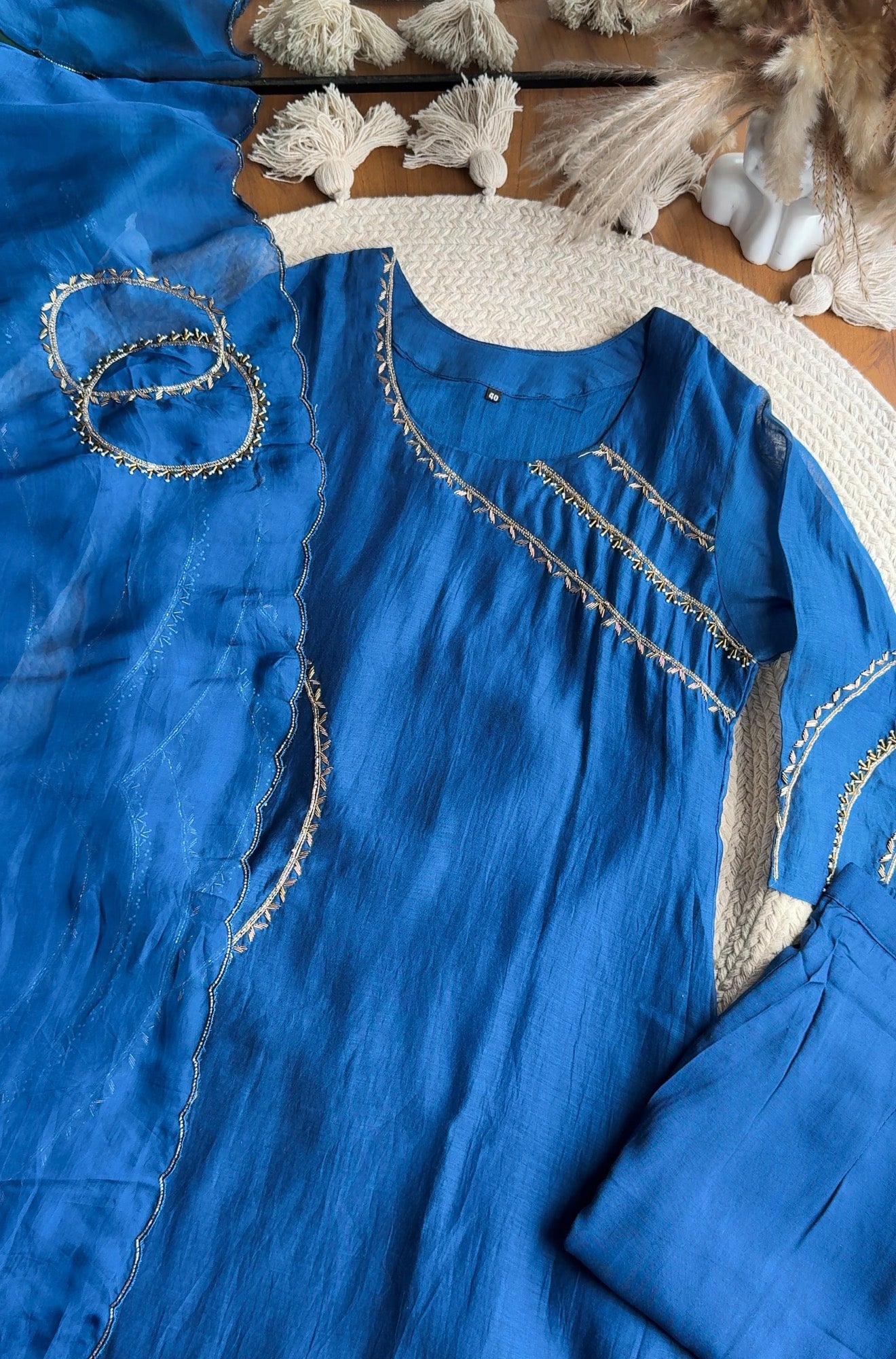 Aishwarya Handwork Suit Set - Blue