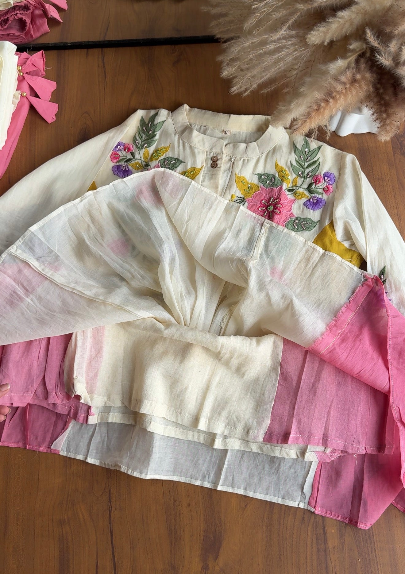 Khushi mul cotton embroidered dress