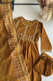 Falak cotton Anarkali with pockets