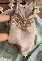 Maitri Three Piece Coords- Silver