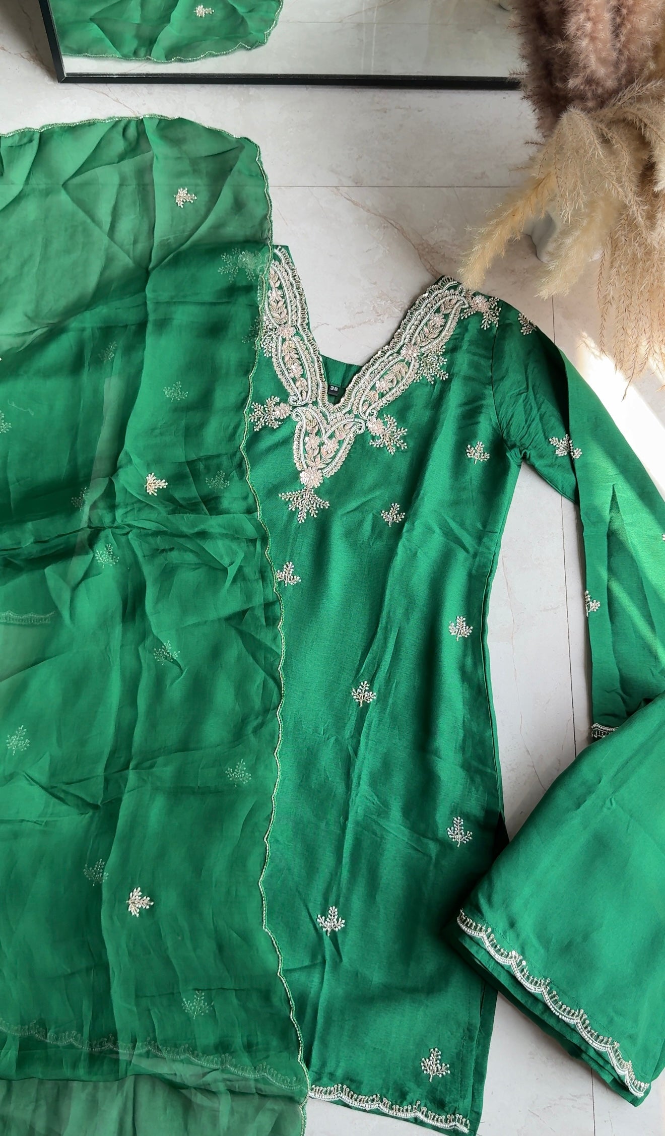 Shivangi short kurta with plazzo pants and dupatta