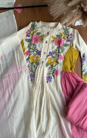Khushi mul cotton embroidered dress