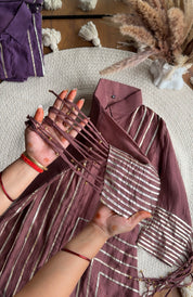 Deepika designer ghungroo sleeve coord set