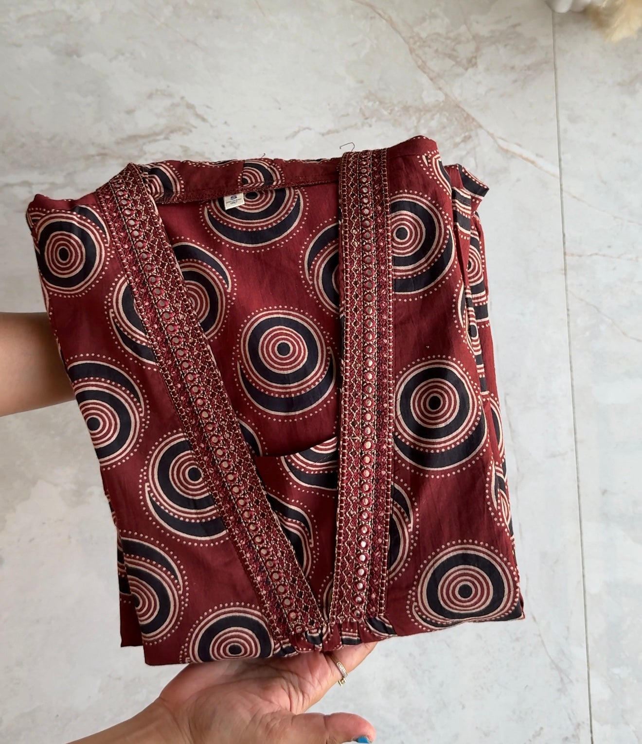 Veeral v neck Aline dress with palazzo and dupatta