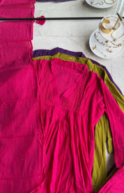 Rumi v neck cotton Aline dress