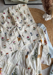 Sapna mul maxi floral dress with inner and pants